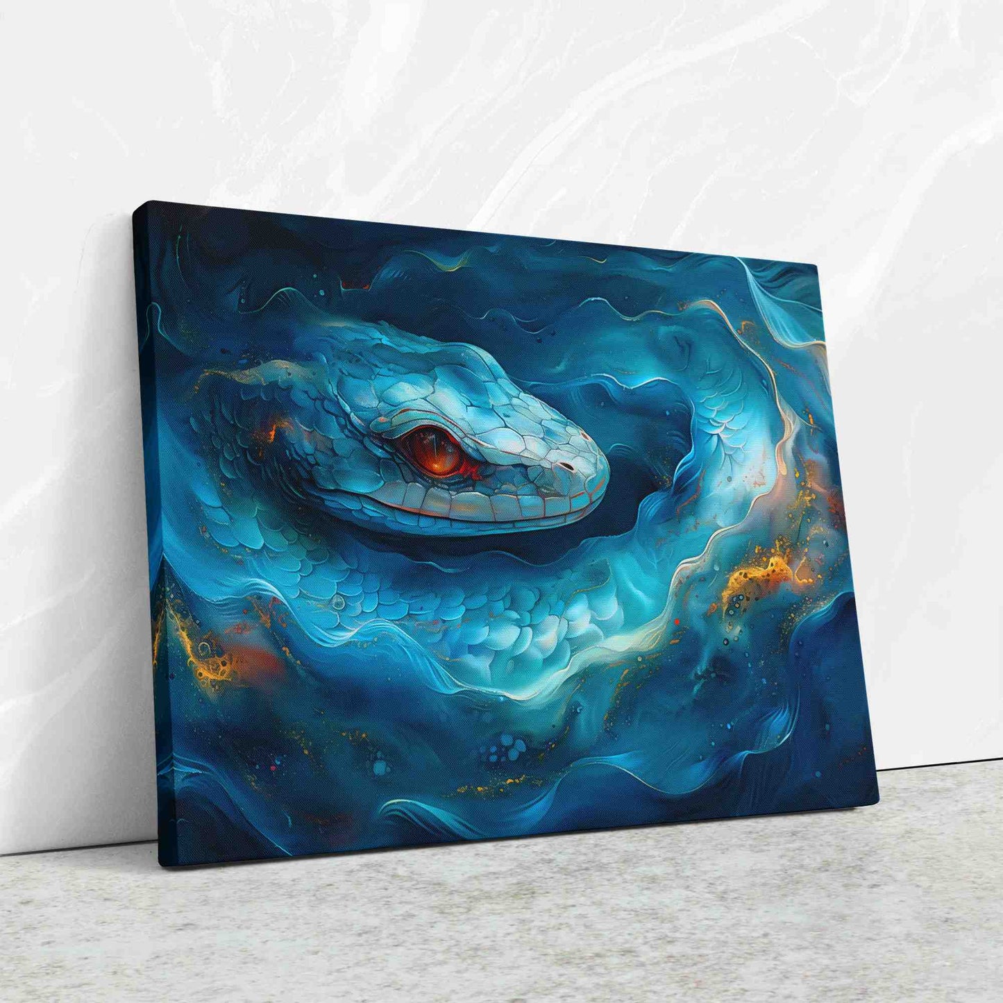 Mystical Snake - Reptile Canvas Wall Art