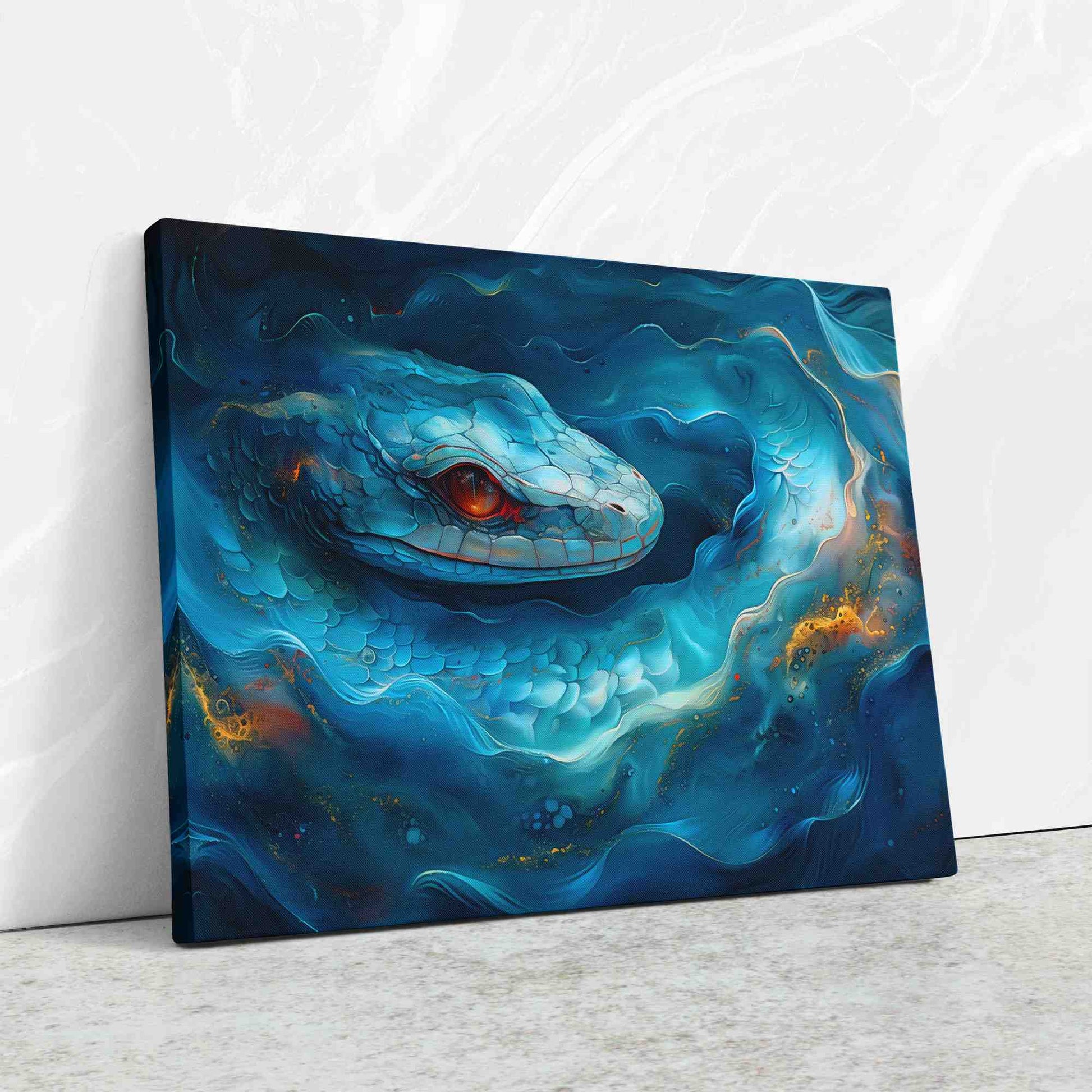 Mystical Snake - Reptile Canvas Wall Art