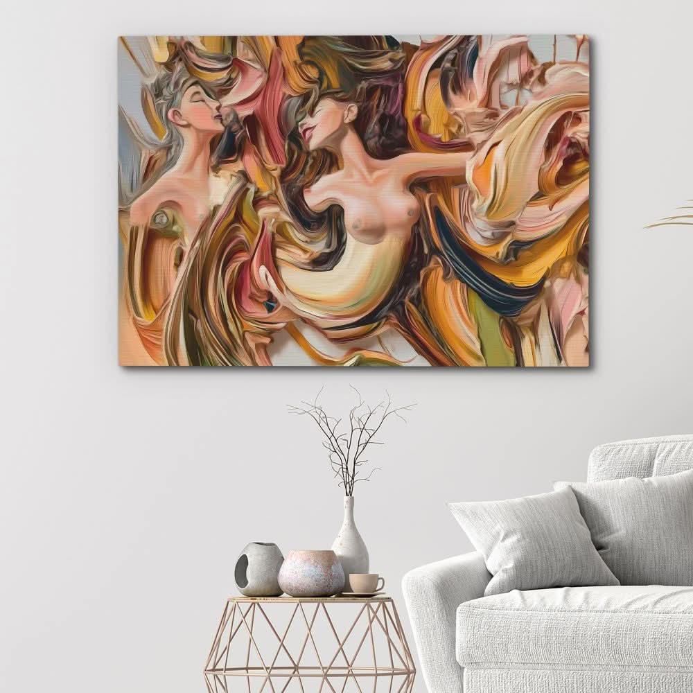 Naked Brush Strokes - Female Art for Bedroom
