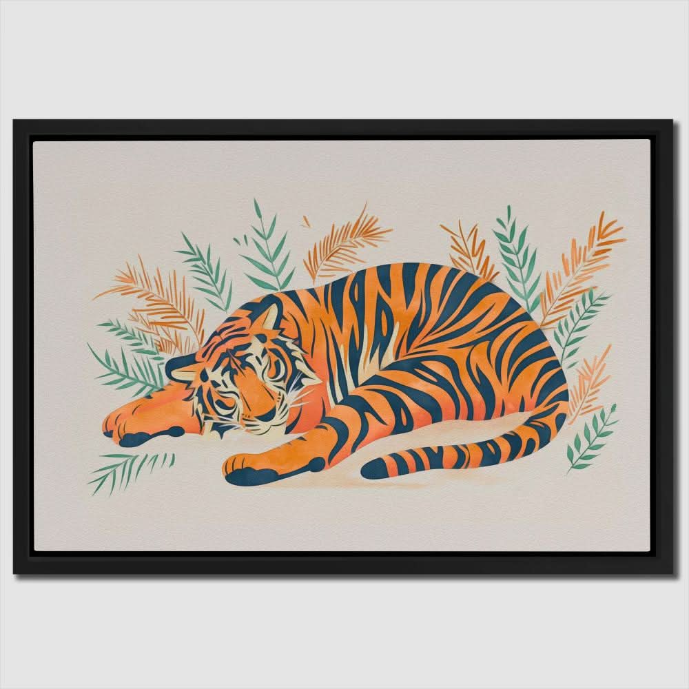 Napping Tiger - Animals Art for Bedroom