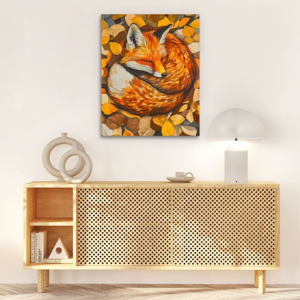 Nestled Fox - Animals Art for Bedroom