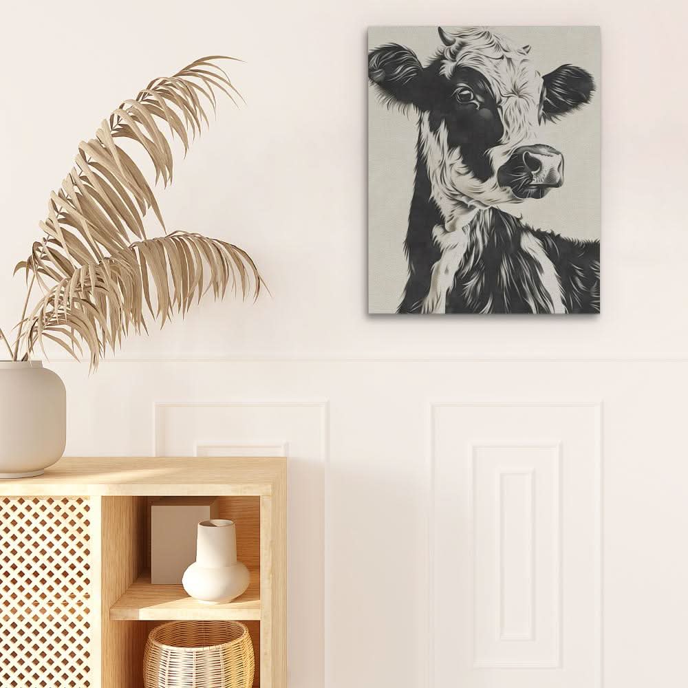 Neutral Cow - Neutral Wall Art for Bedroom