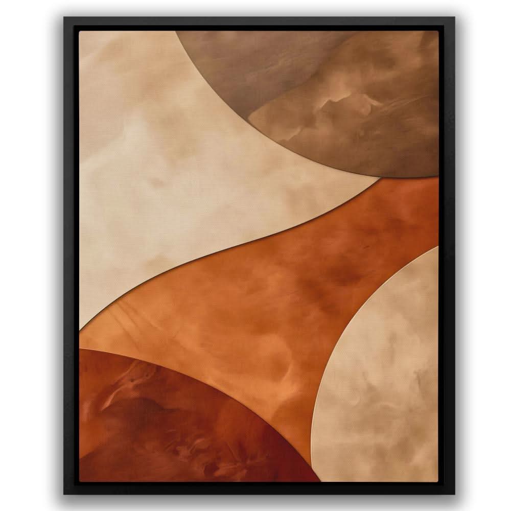 Neutral Harmony - Minimalist Brown Canvas Wall Art
