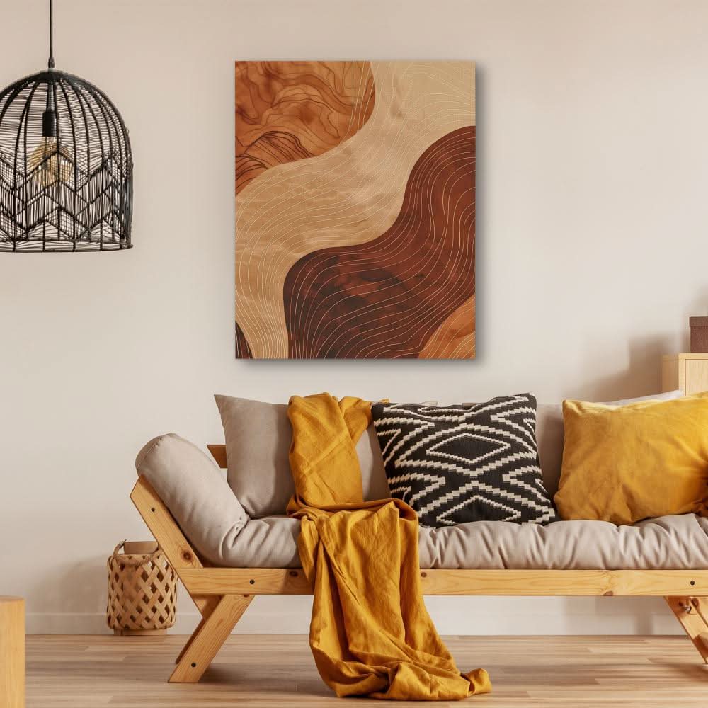 Neutral Rhythms - Framed Wall Art