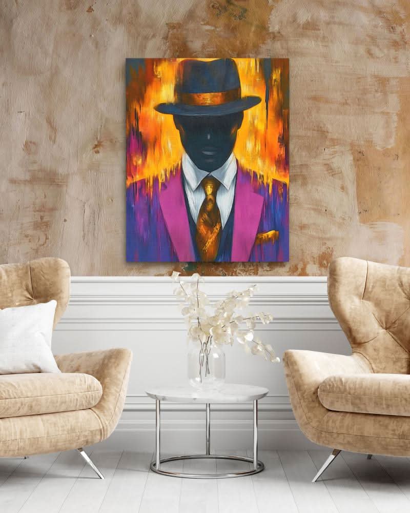 Night Disco - Gold Jazz Canvas Print