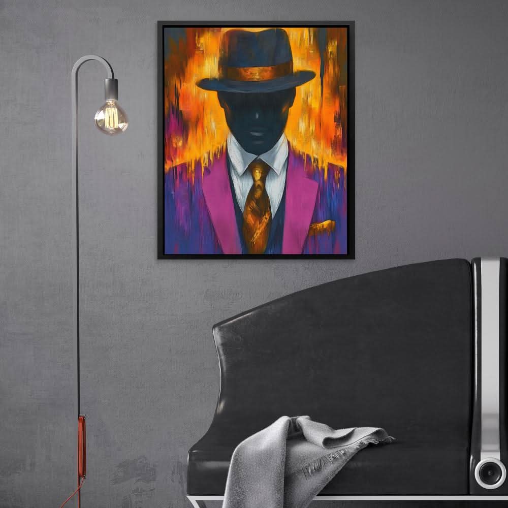 Night Disco - Gold Wall Art for Home Office