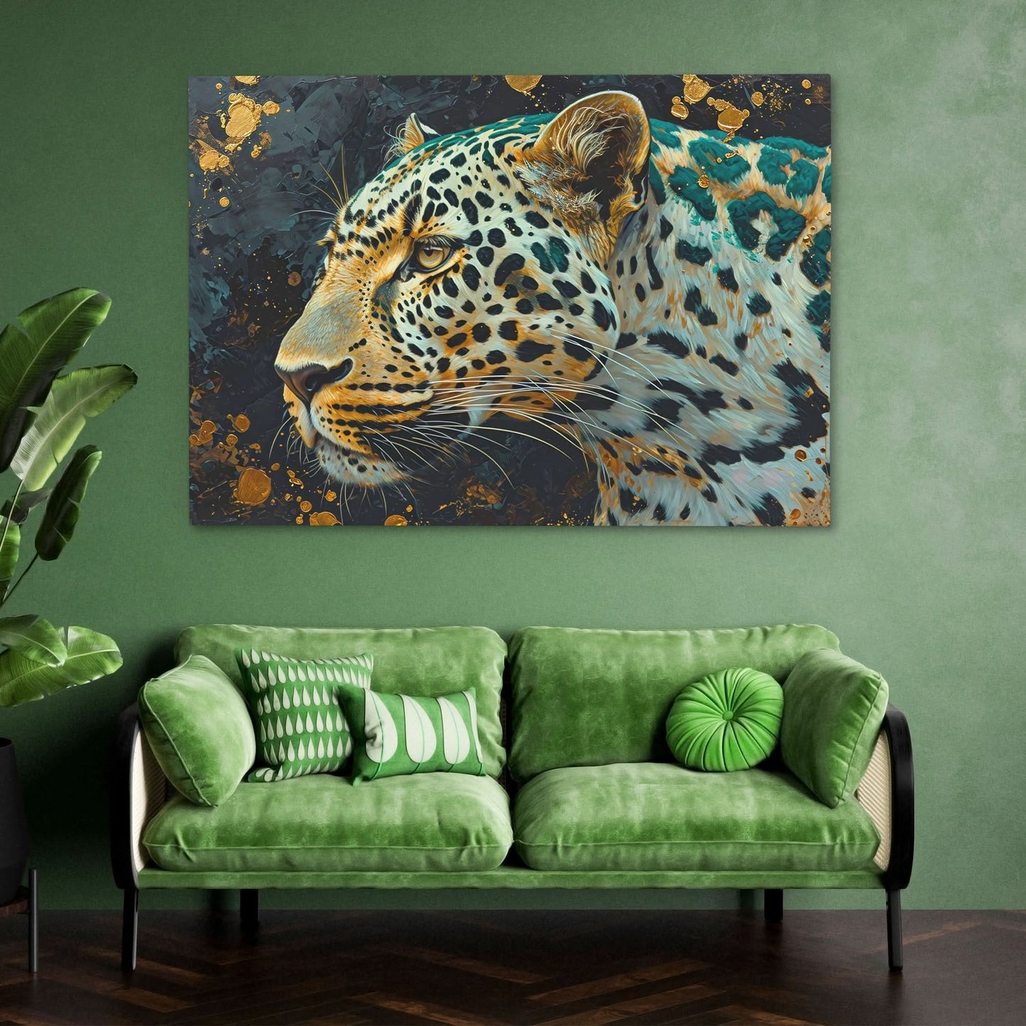 Night Elegance - Gold Canvas Wall Art