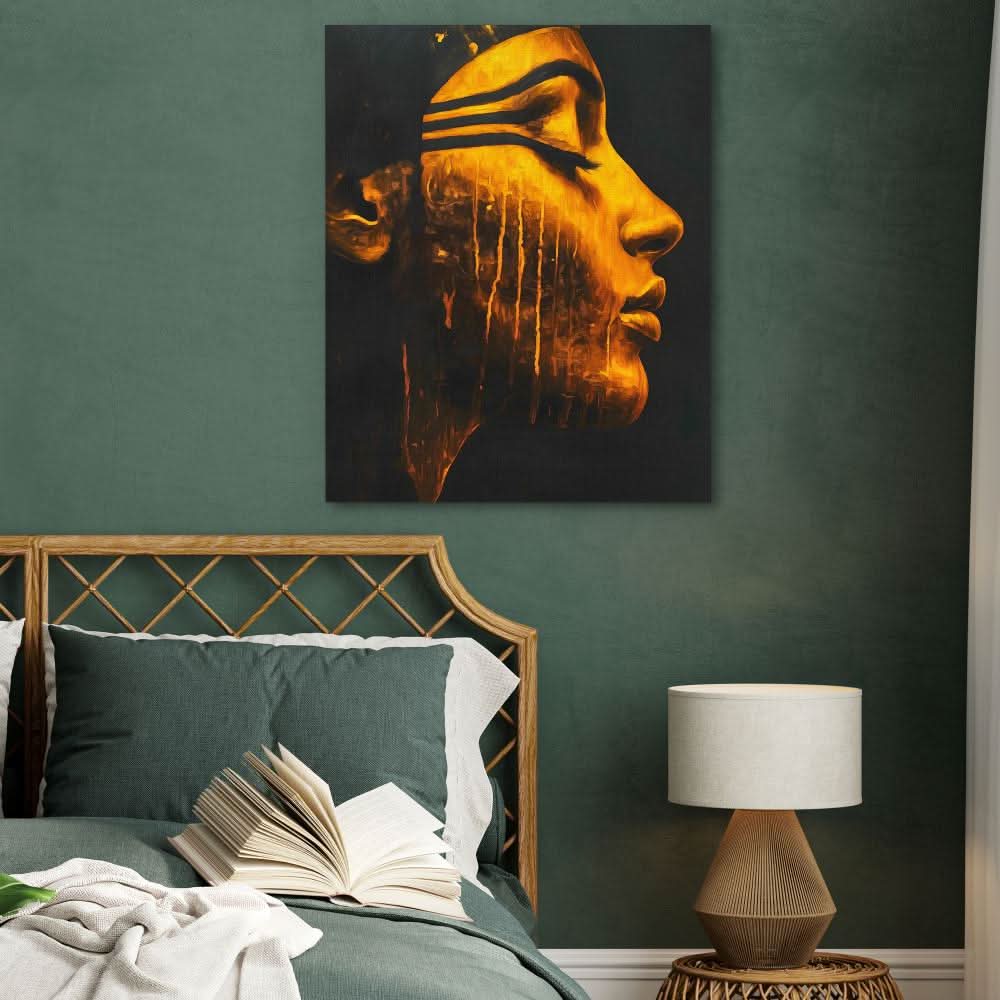Nile Goddess Portrait - Egyptian Art for Dining Room