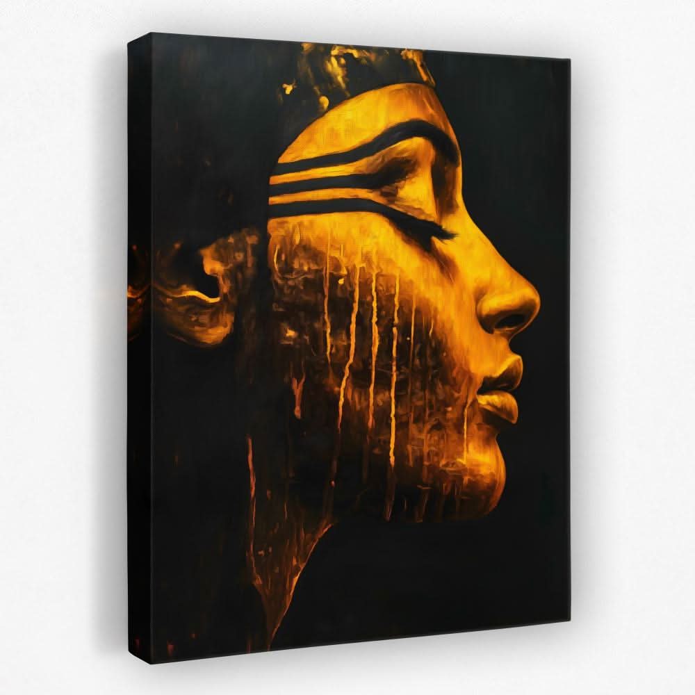 Nile Goddess Portrait - Egyptian Canvas Wall Art