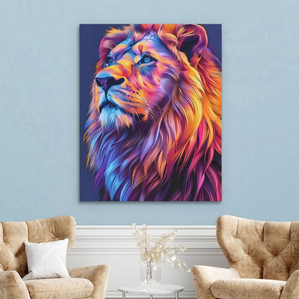Noble Blaze - Modern Colorful Canvas Wall Art