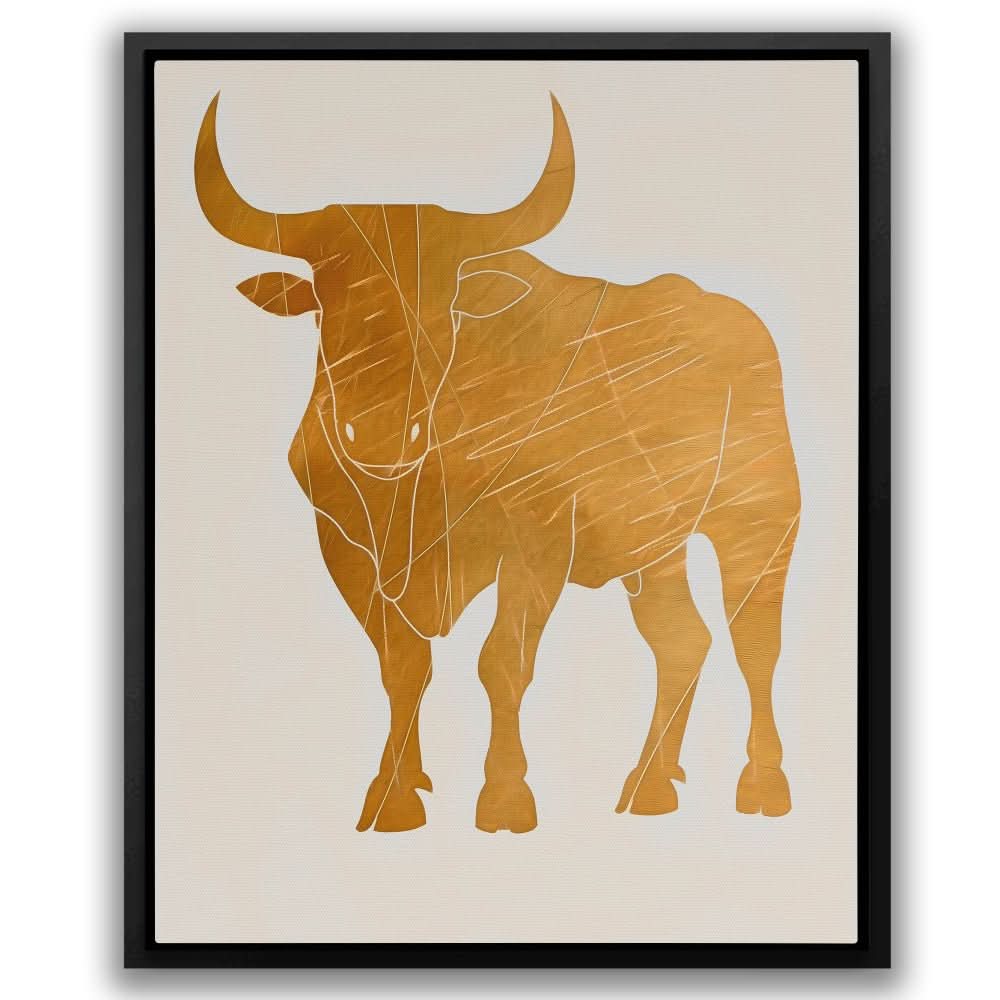 Noble Bull Figure - Animals Art for Bedroom