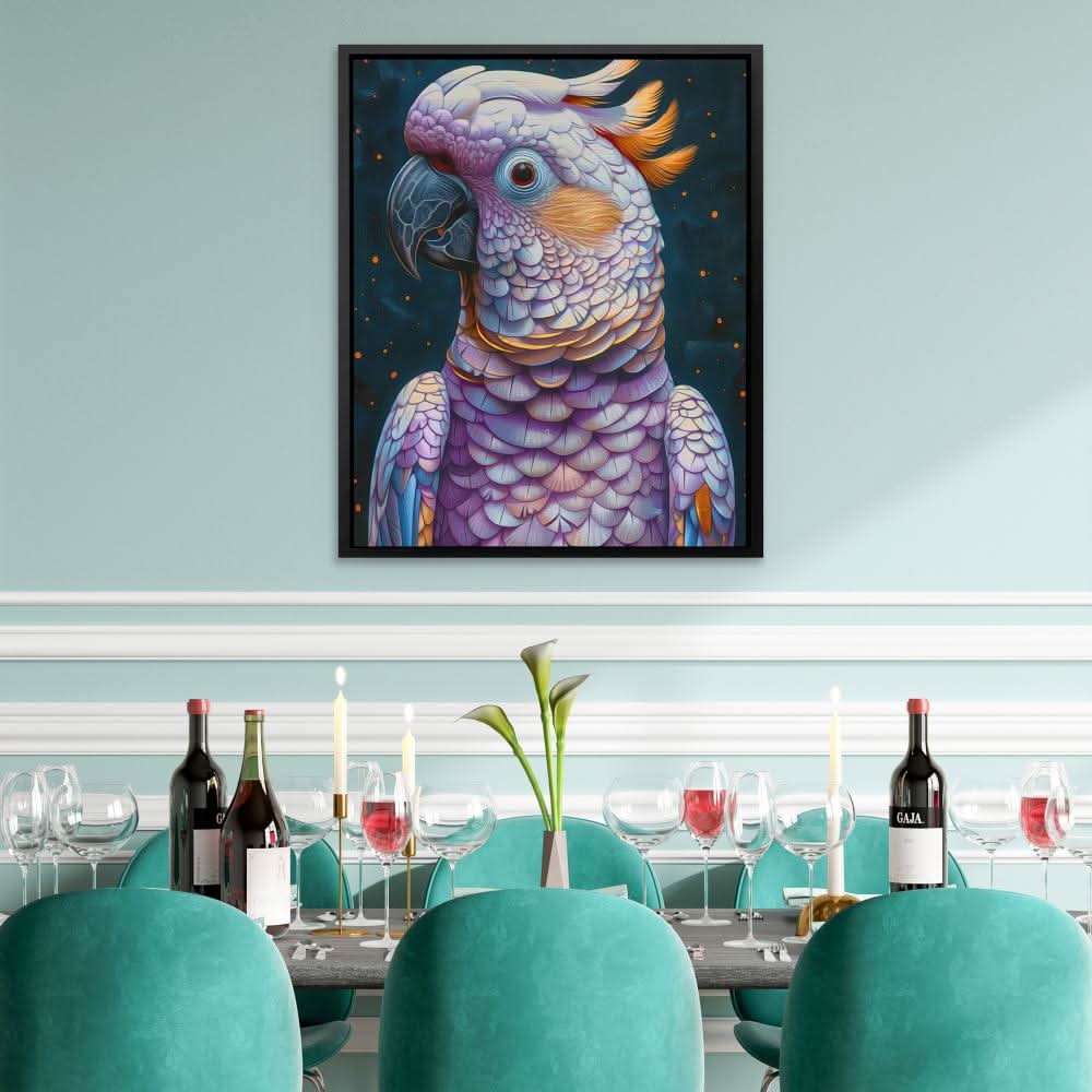 Nocturnal Beauty - Gold Wall Art for Home Office