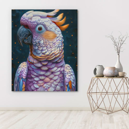 Nocturnal Beauty - Contemporary Wall Art in Black Frame