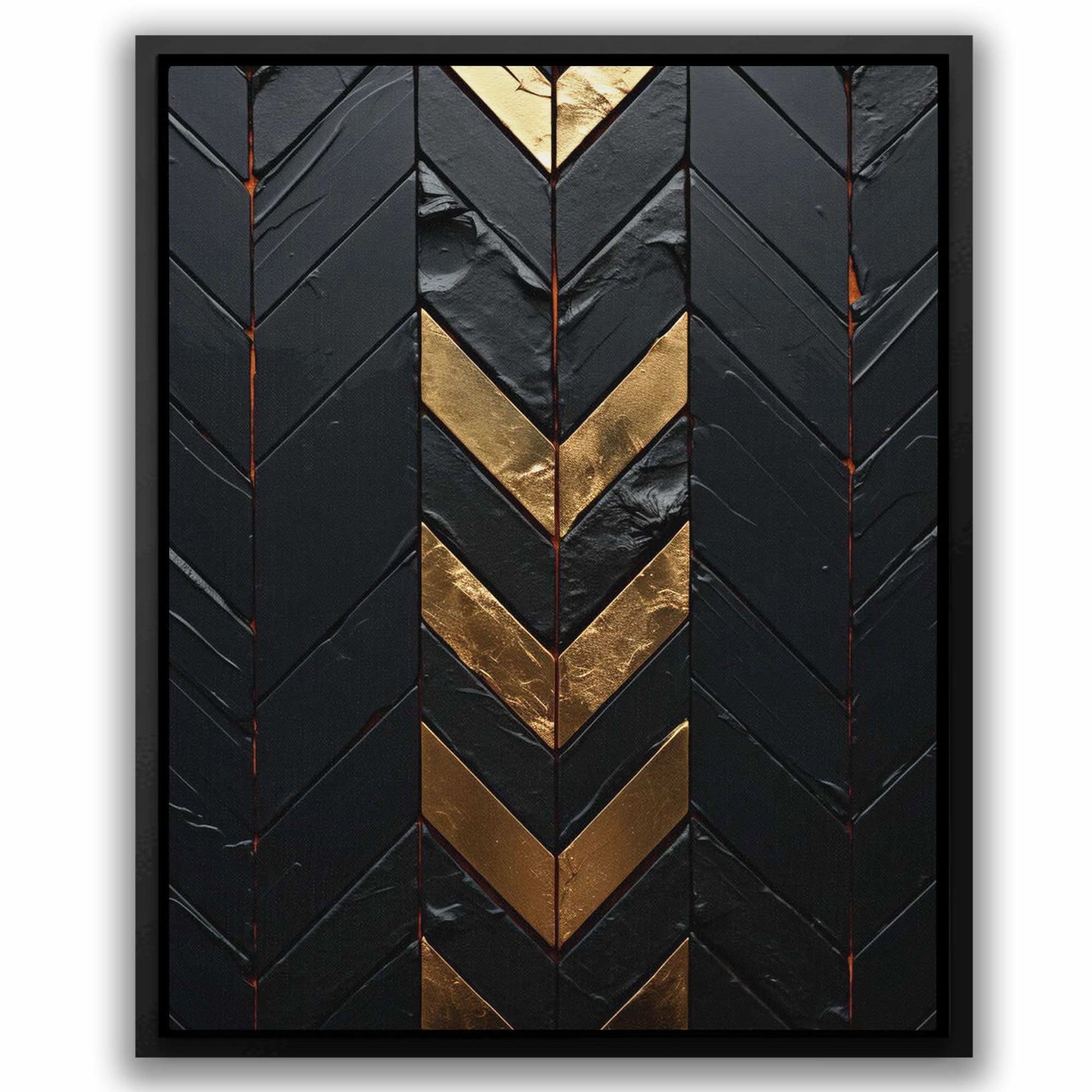 Obsidian Gold - Luxury Wall Art