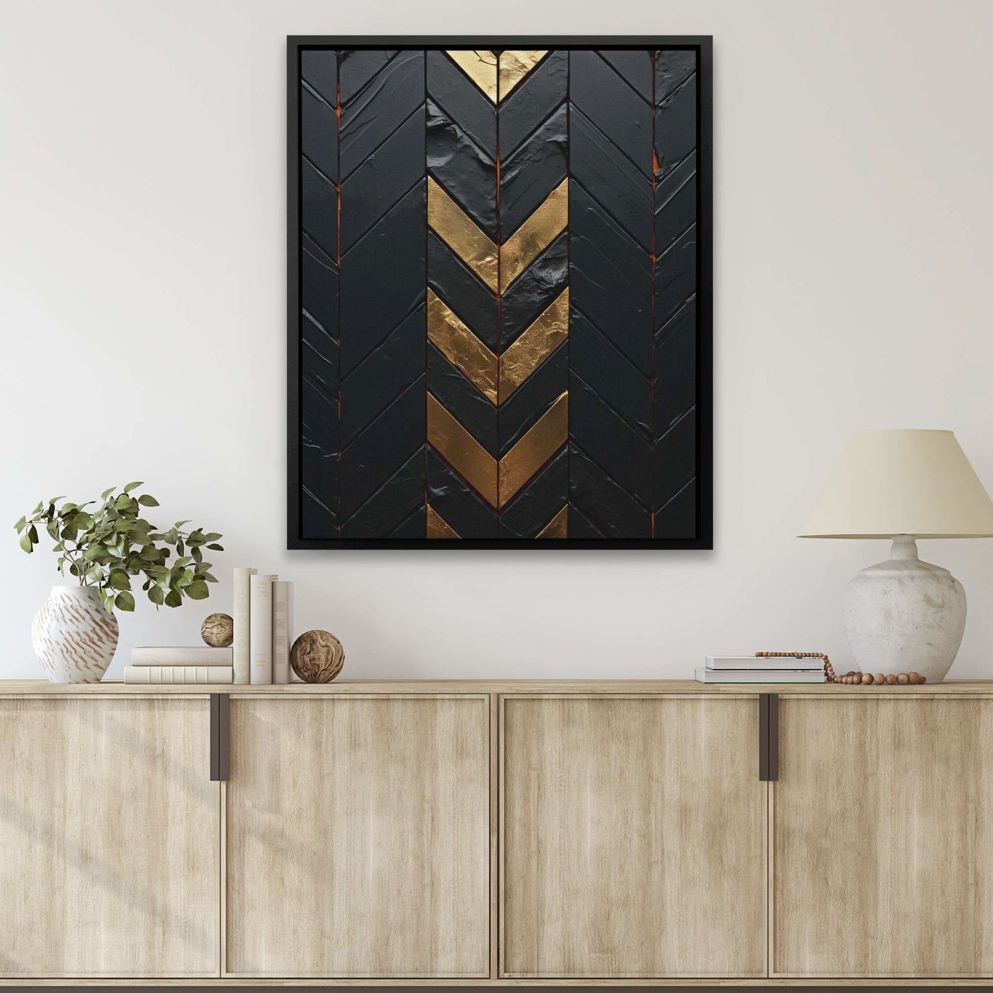 Obsidian Gold - Luxury Wall Art