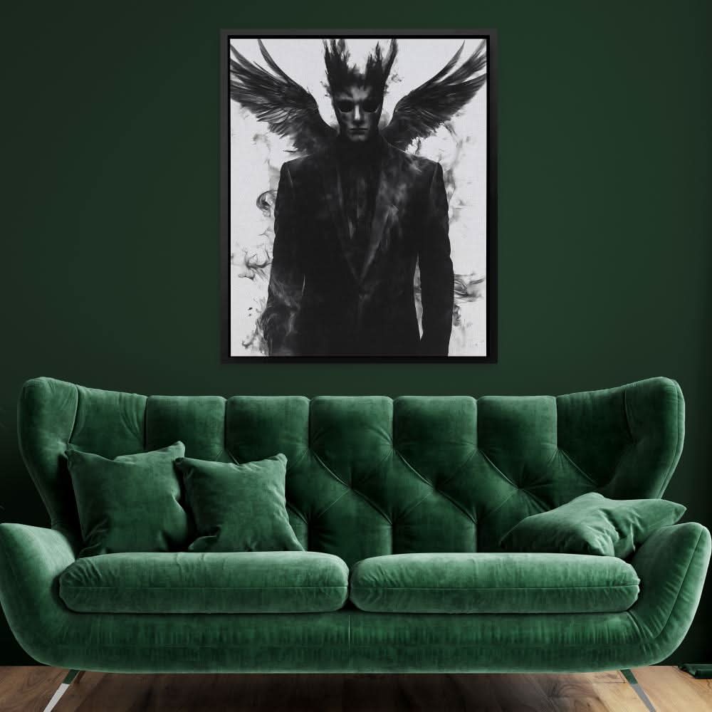 Obsidian Wings - Wall Art for Home Office
