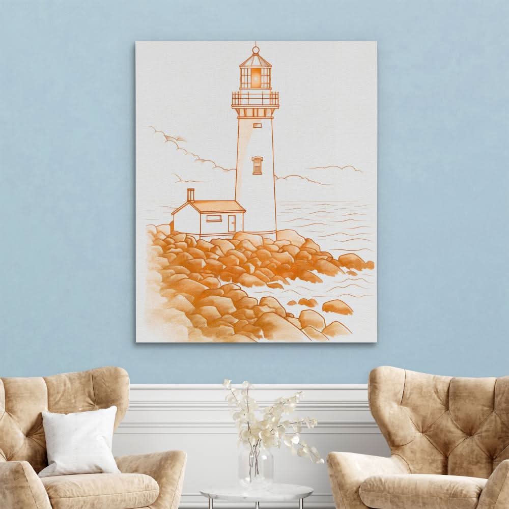 Ocean Air - Large Minimalist Canvas Print