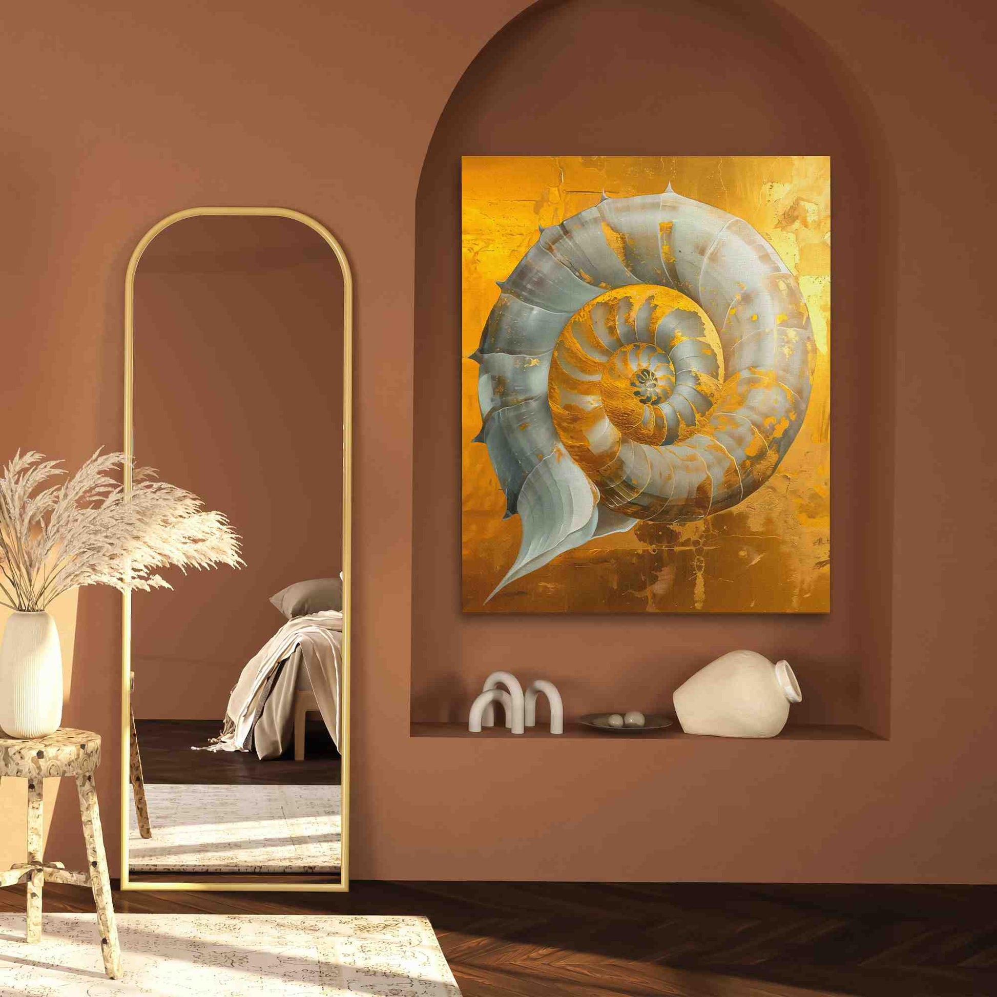 Ocean Echoes - Wall Art in Black Frame