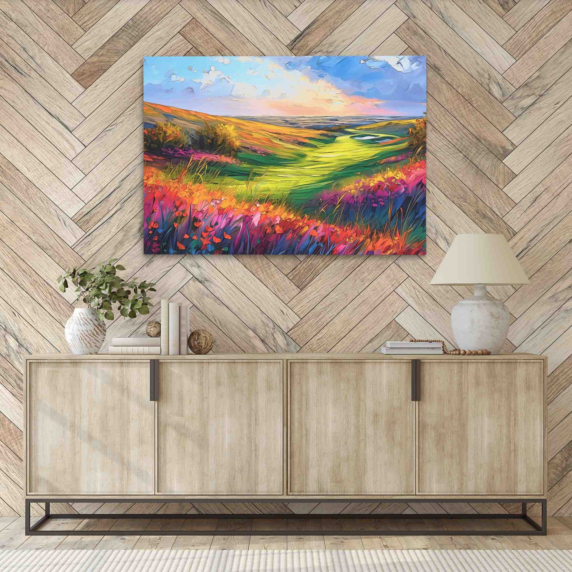 Ocean Golf Course - Green Wall Art for Living Room