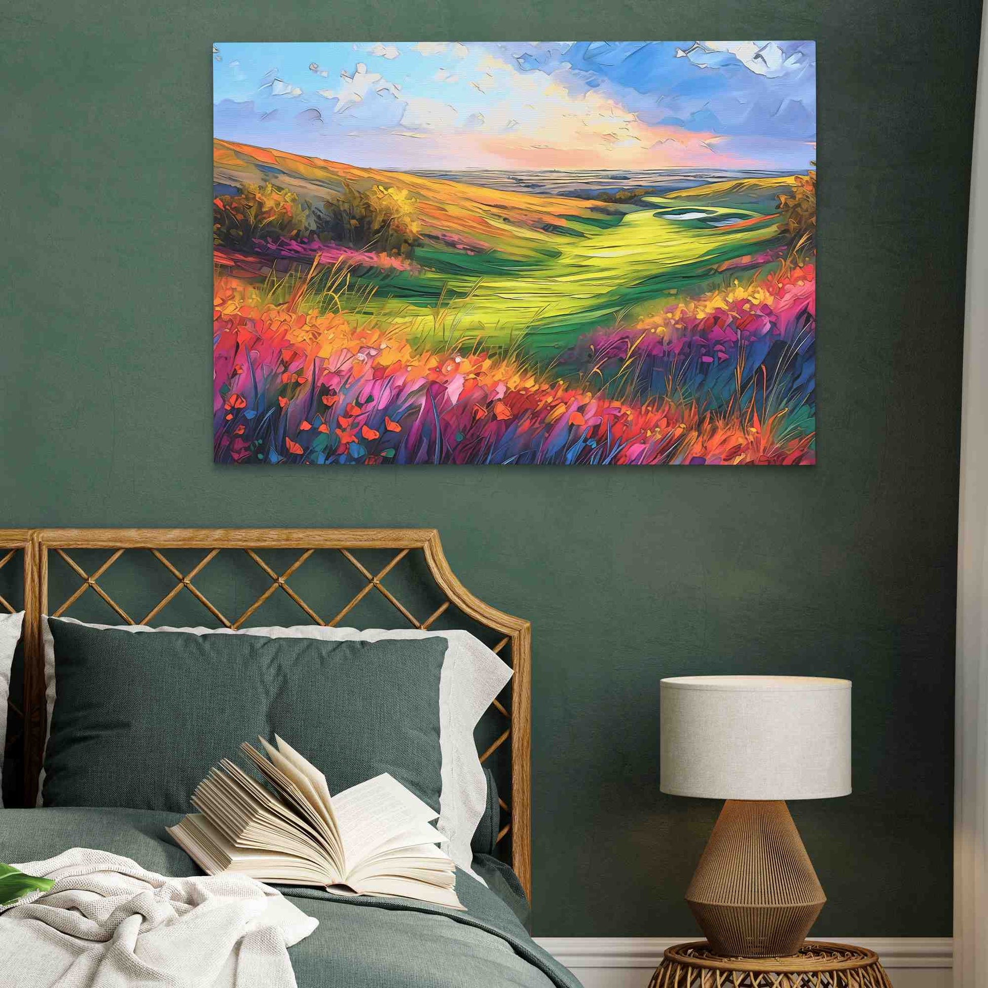 Ocean Golf Course - Floral Art for Living Room