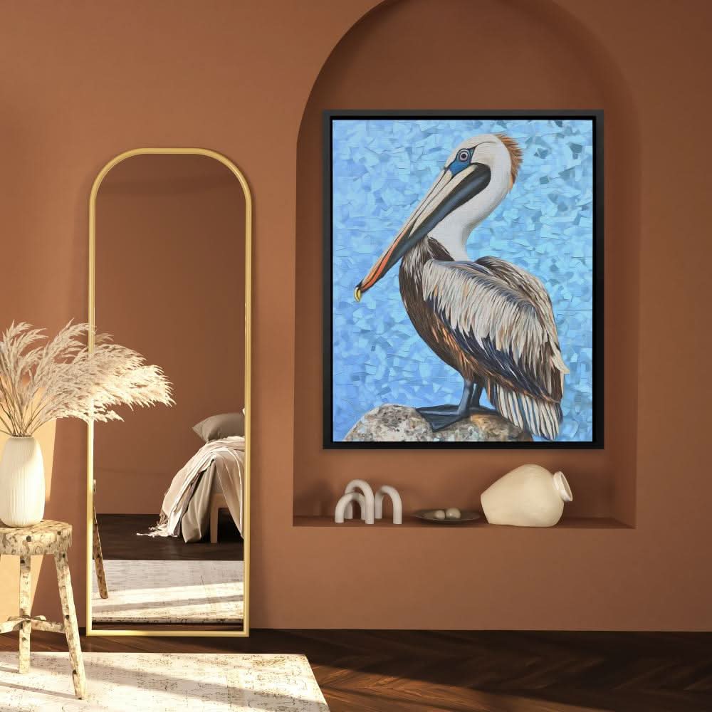 Ocean Pelican - Large Canvas Print