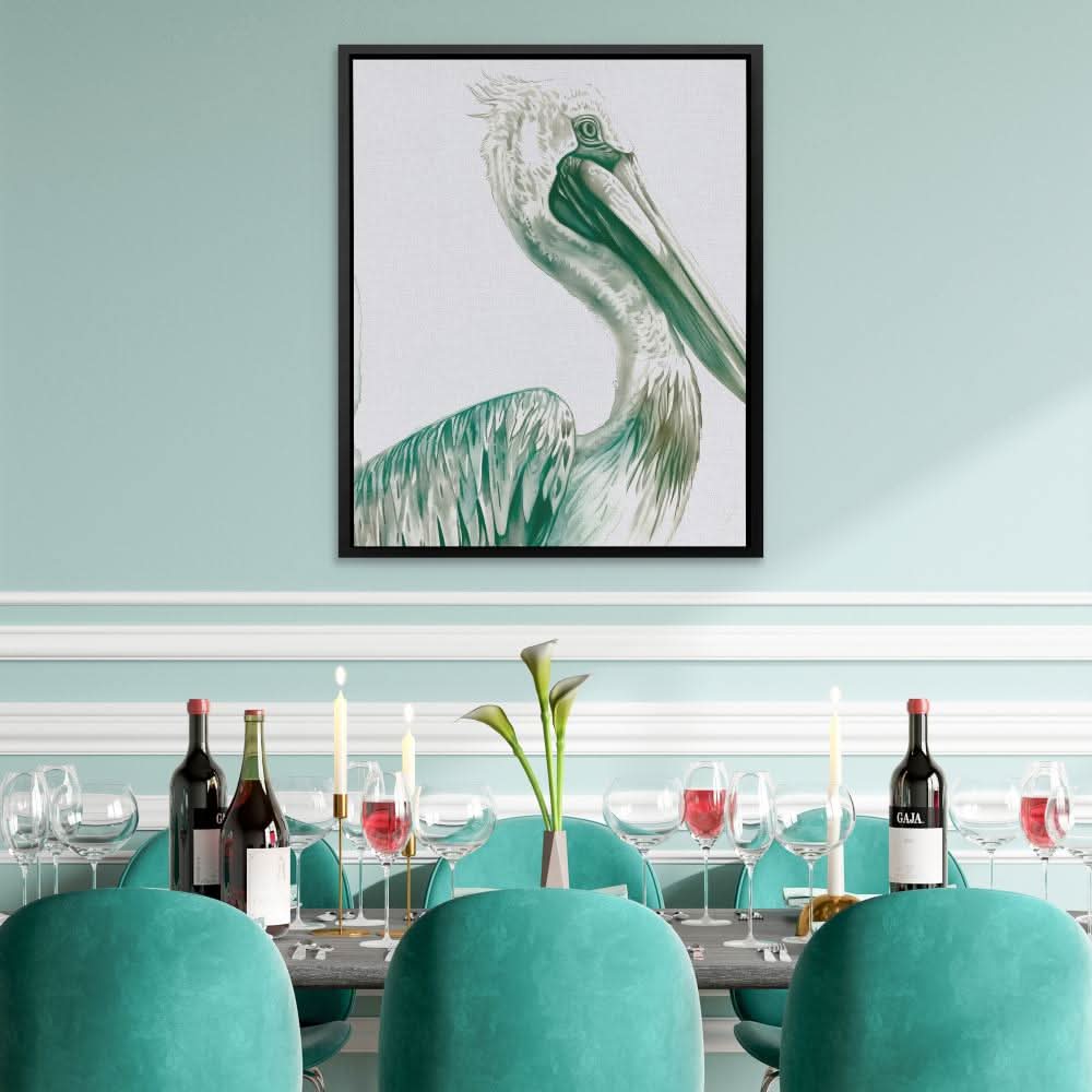 Old Pelican - Bird Art for Bedroom