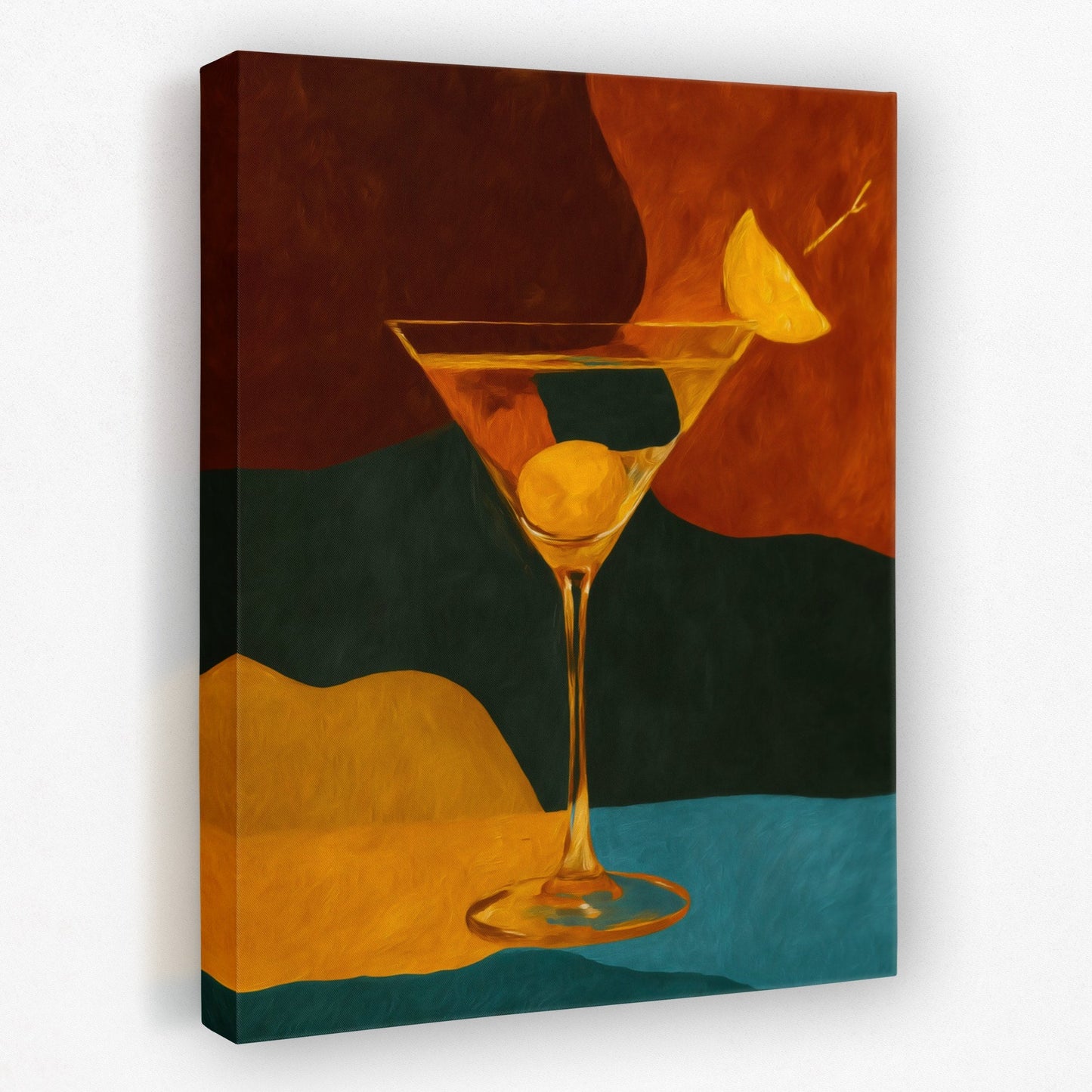 Olive Hour Elegance - Luxury Wall Art