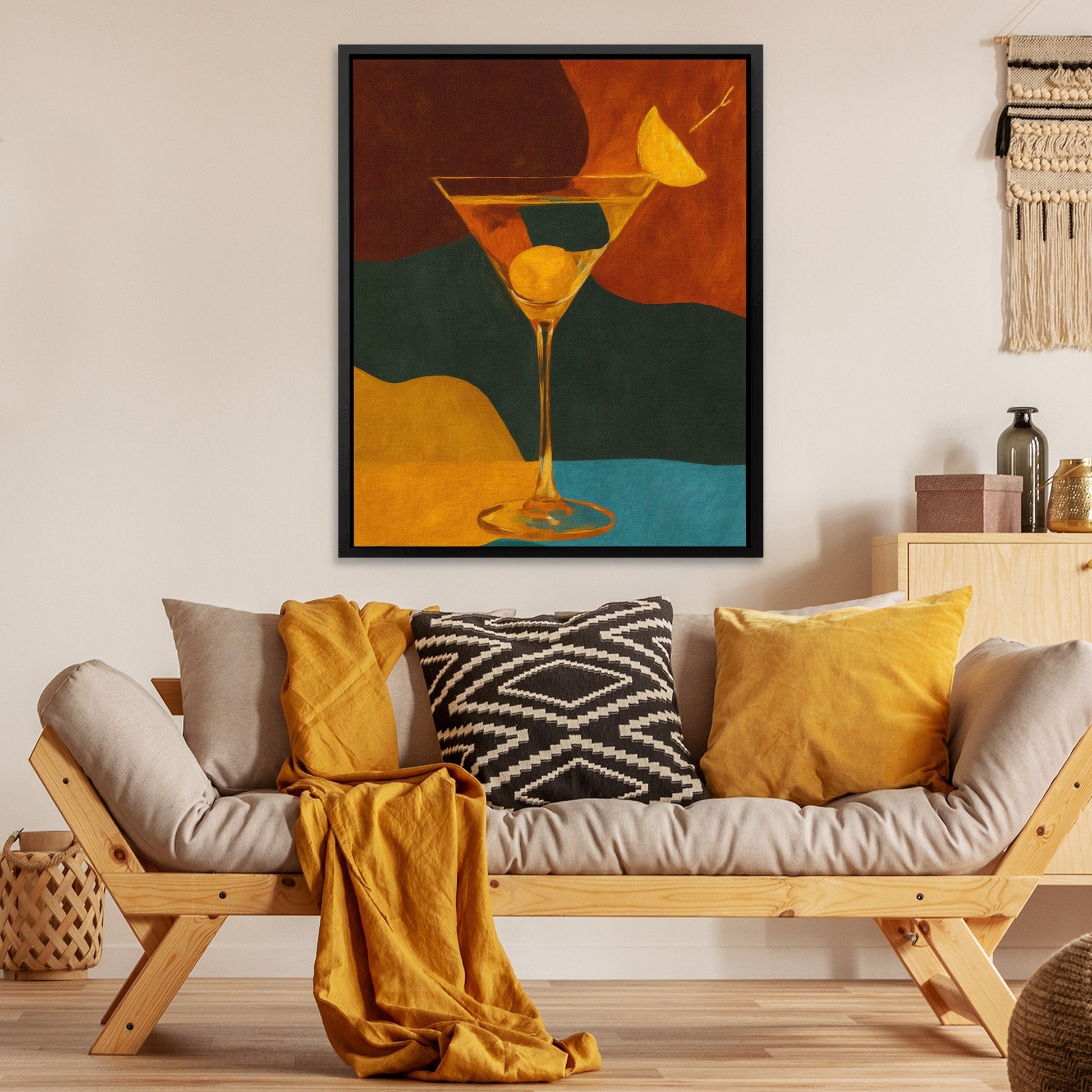 Olive Hour Elegance - Luxury Wall Art