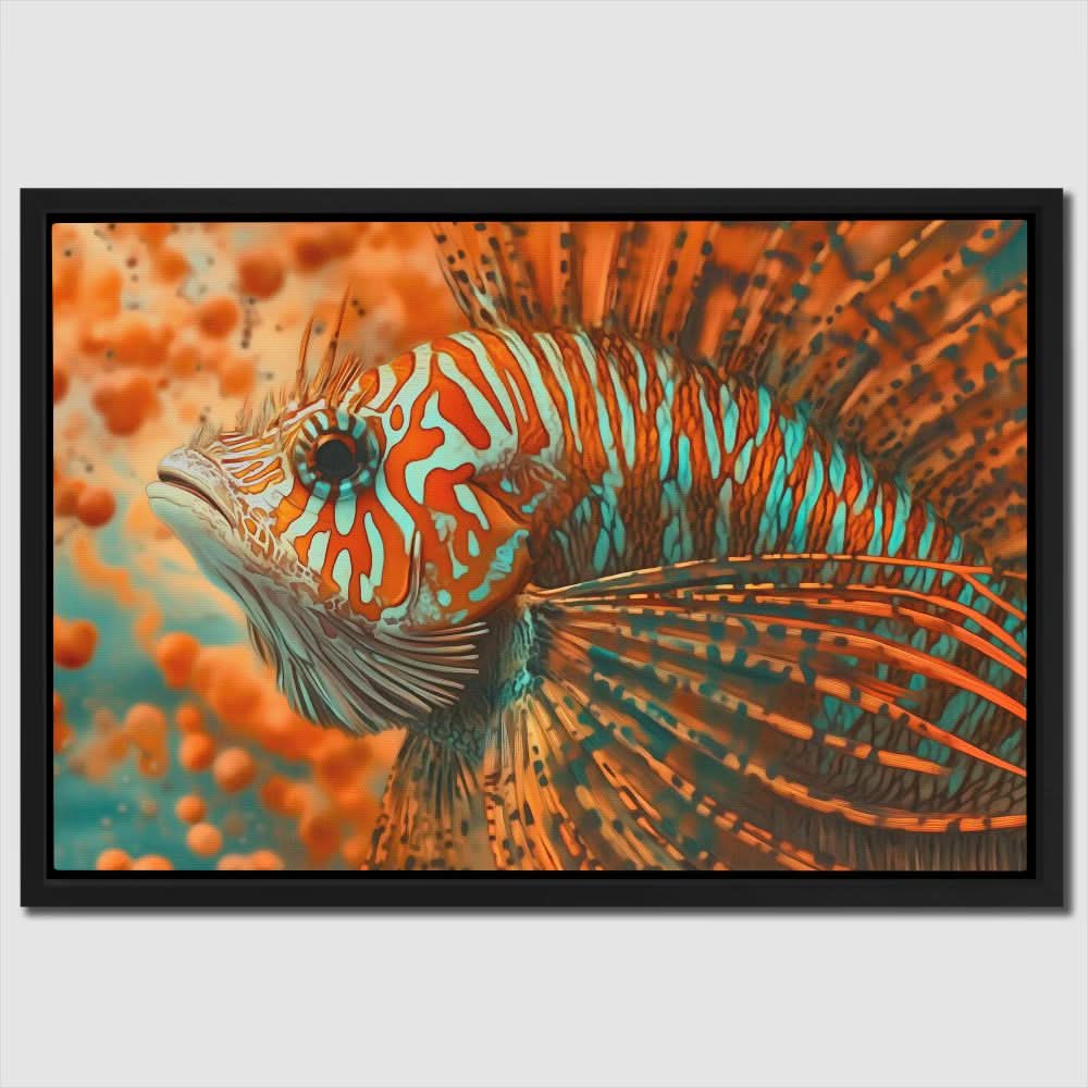 Orange Tropical Fish - Orange Wall Art for Dining Room