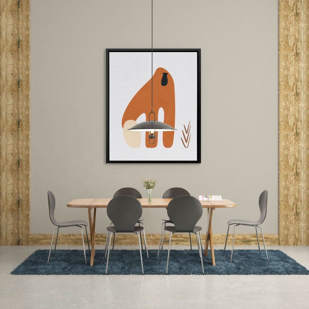 Orangutan Doodle - Brown Monkey Canvas Print