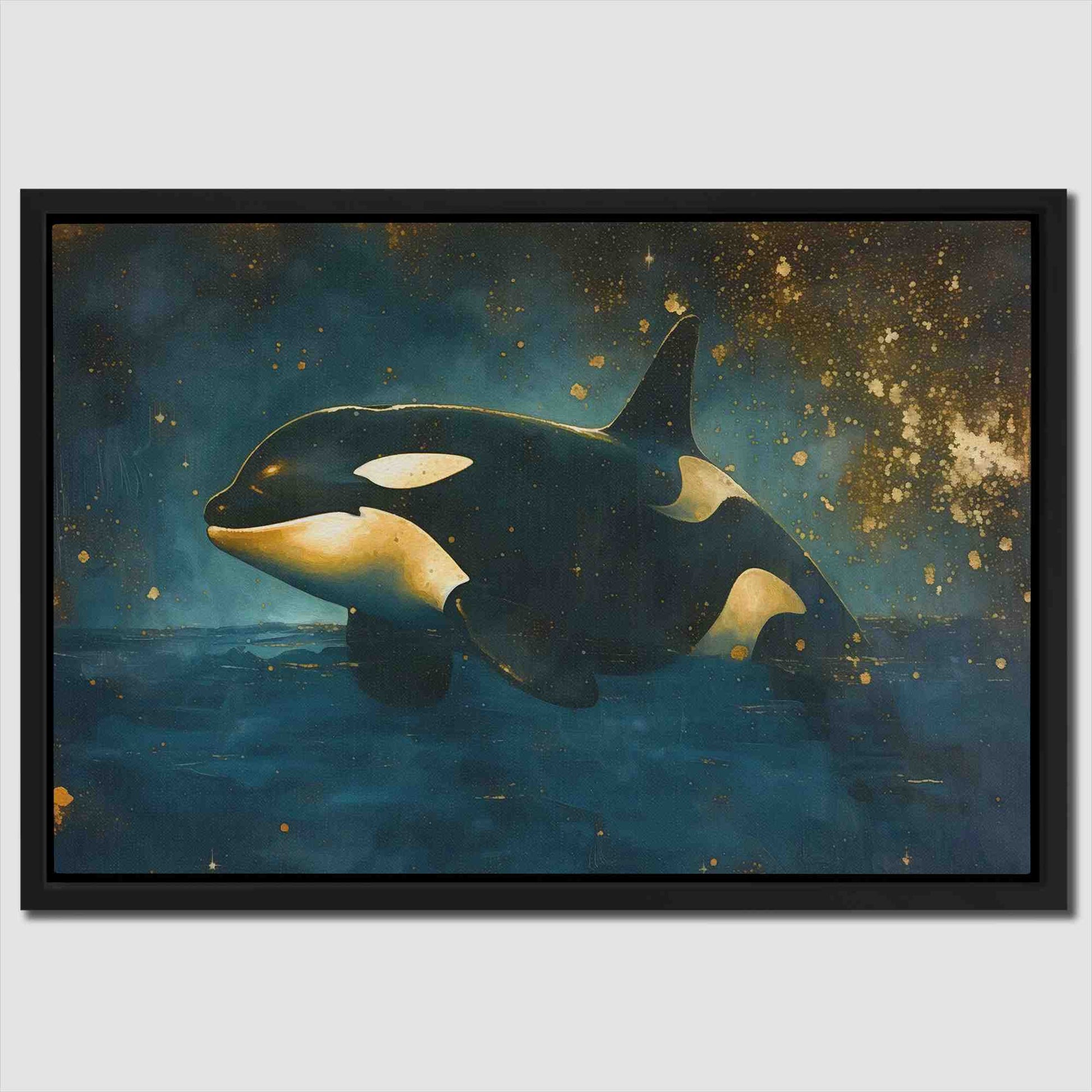 Orca Out of Water - Large Canvas Print