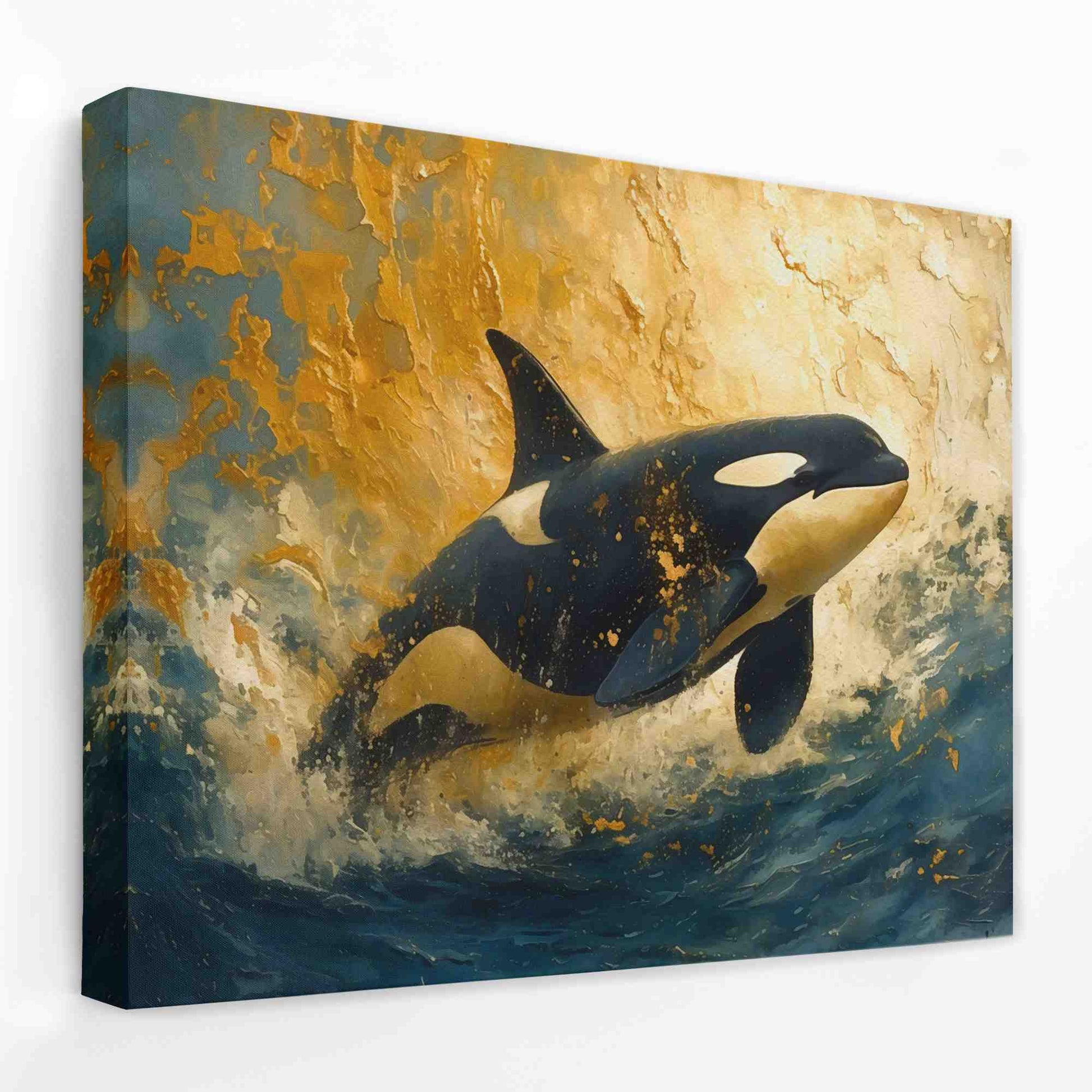 Orca Tide Dancer - Beach House Canvas Wall Art