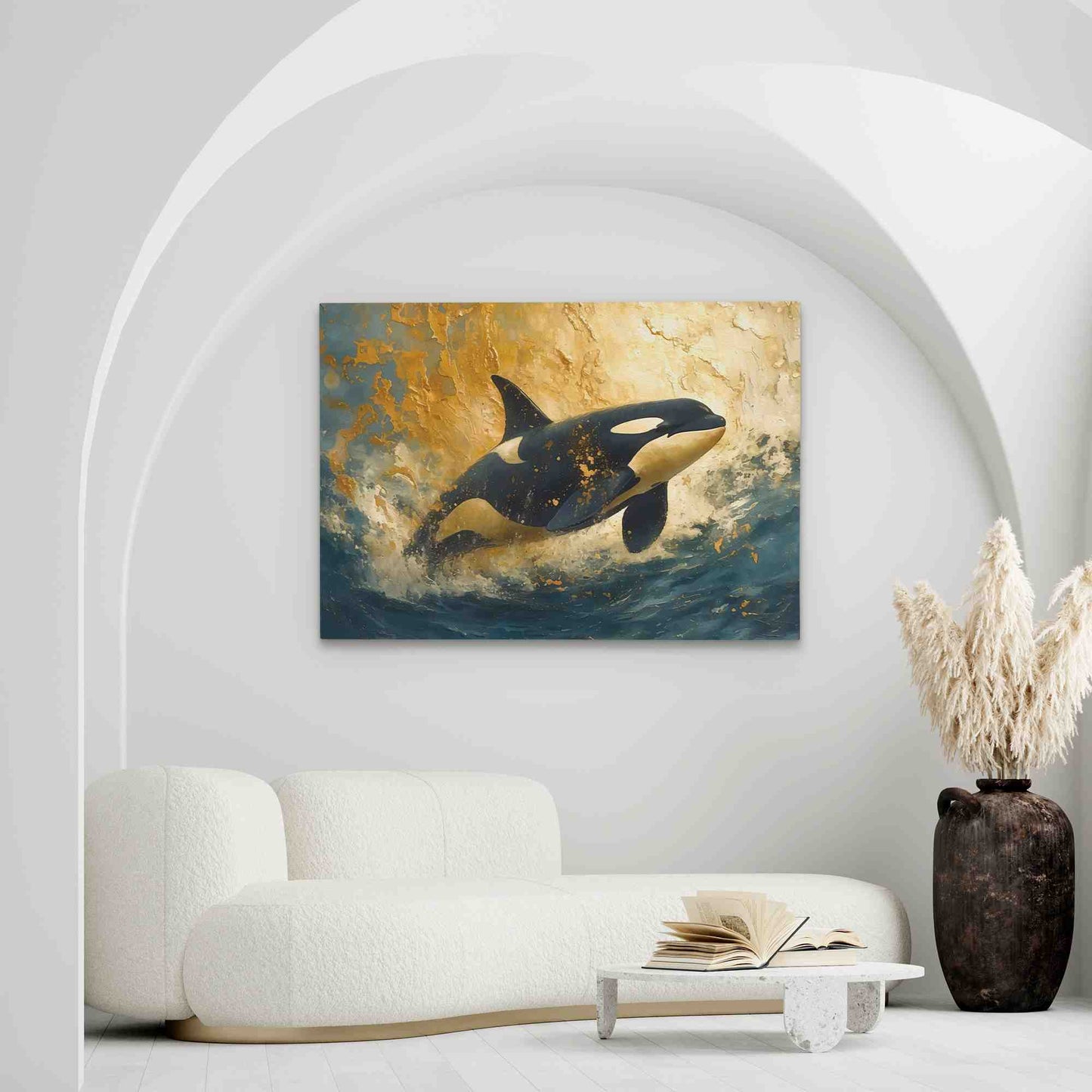 Orca Tide Dancer - Large Canvas Print