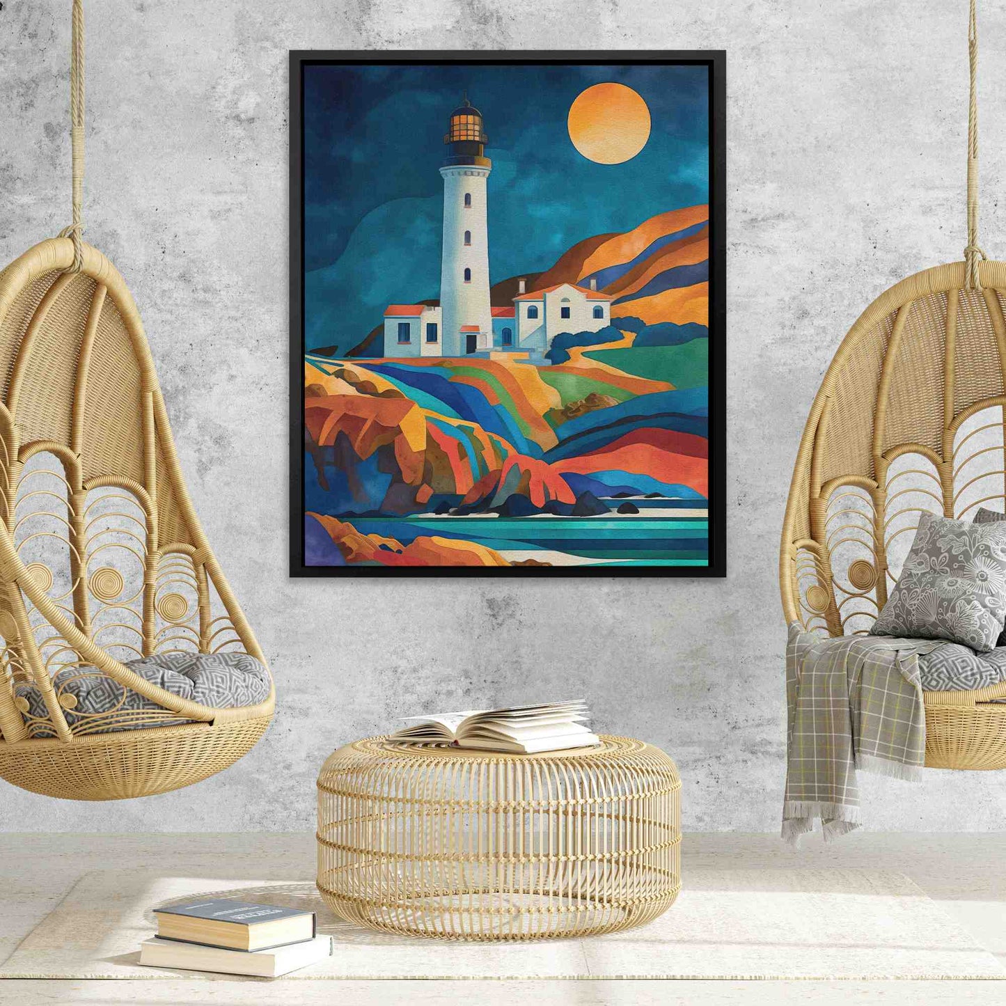 Oregon Lighthouse - Framed Art Print