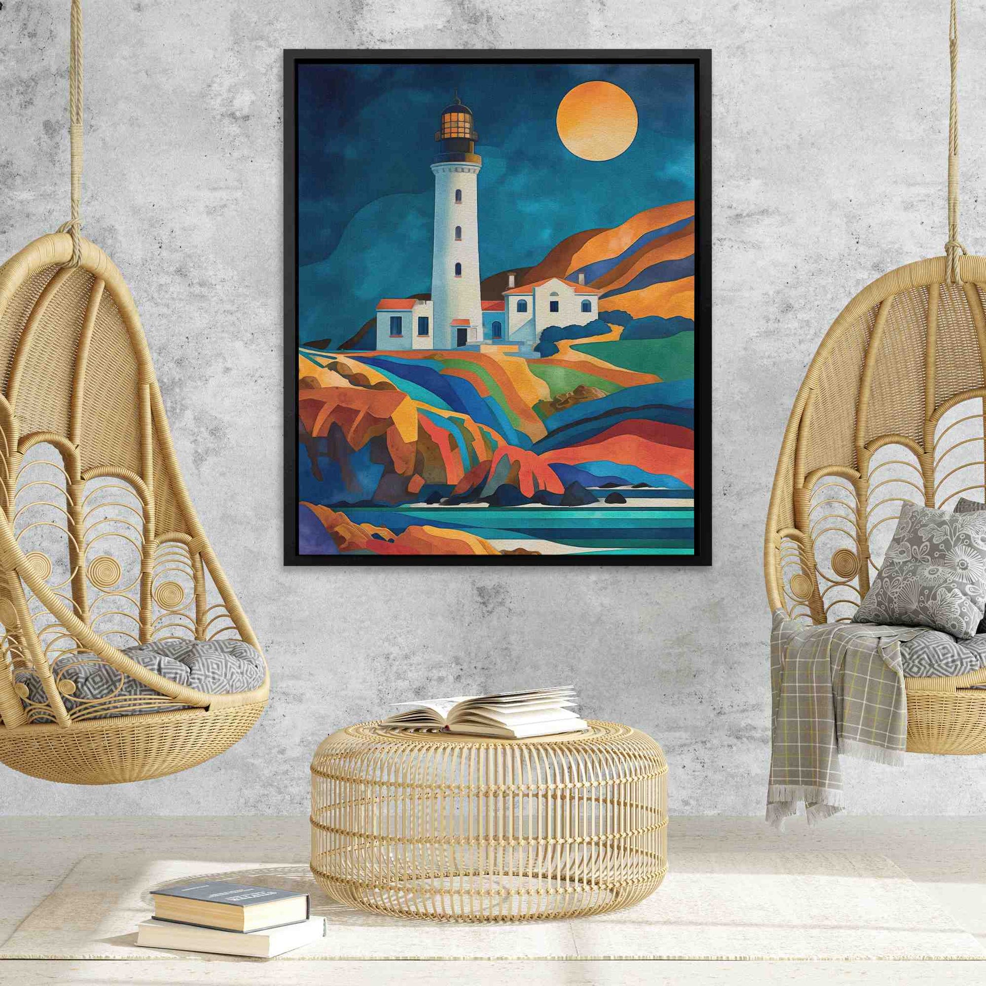 Oregon Lighthouse - Framed Art Print