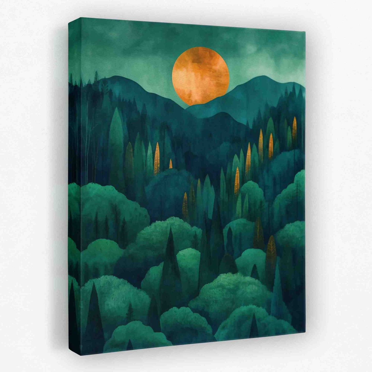 Oregon Valley - Forest Canvas Wall Art