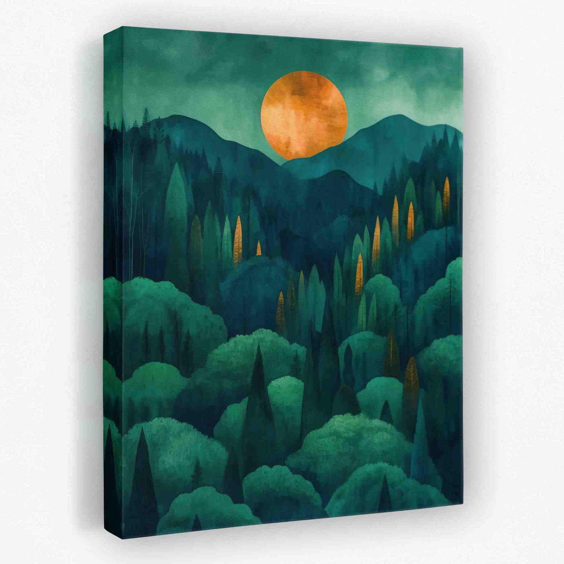 Oregon Valley - Forest Canvas Wall Art