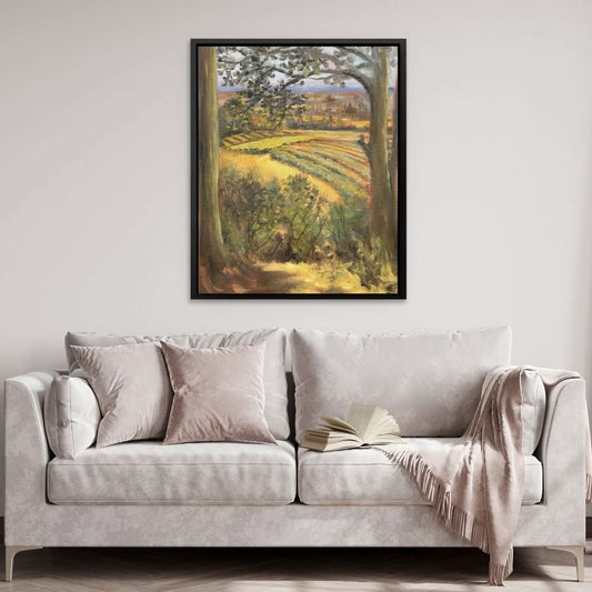 Oregon Vineyard - Wall Art in Black Frame