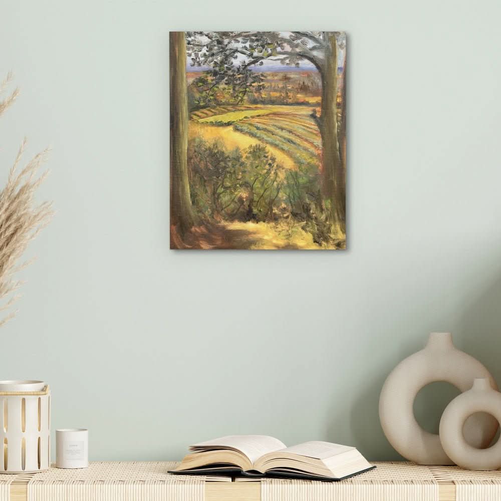 Oregon Vineyard - Earth Tones Denise Cousineau Canvas Print