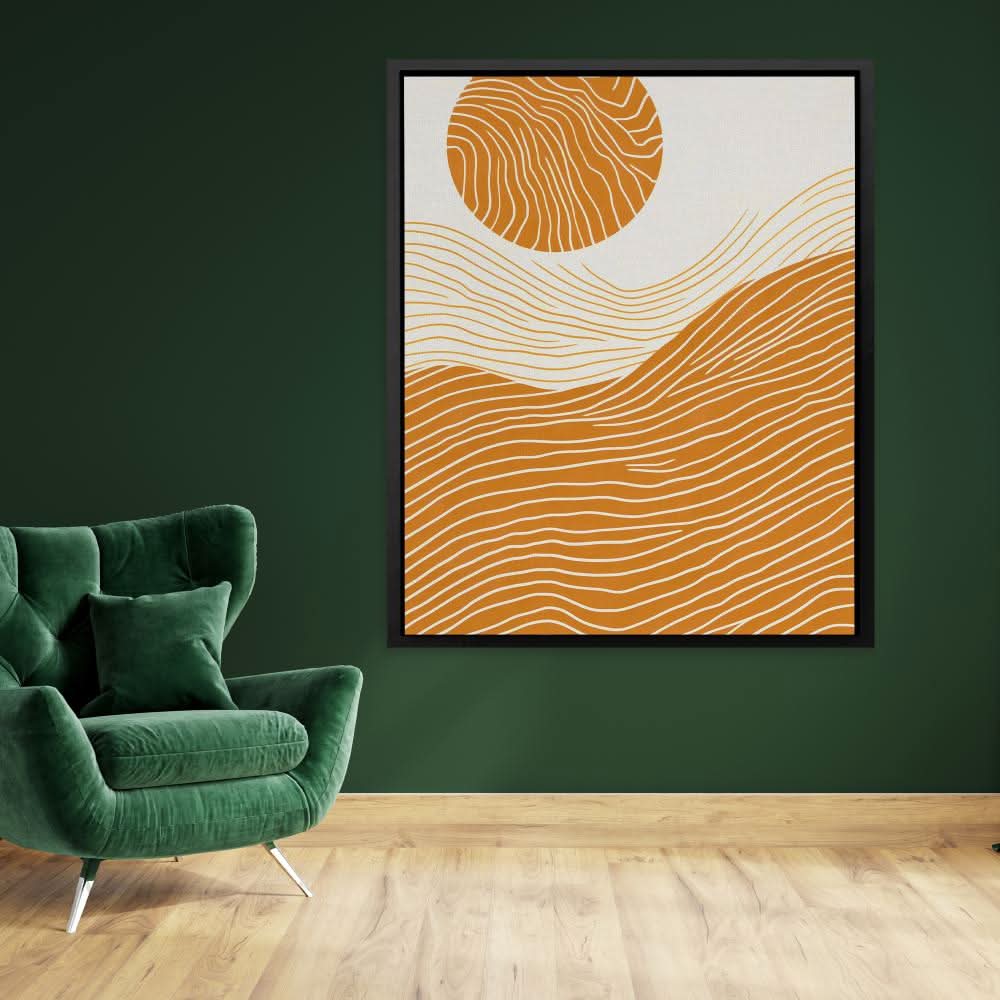 Organic Curves - Large Abstract Canvas Print