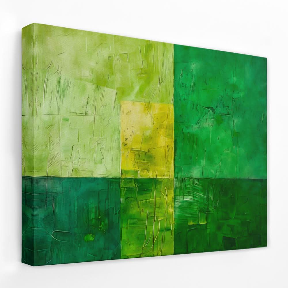 Organic Energy - Emerald Canvas Wall Art