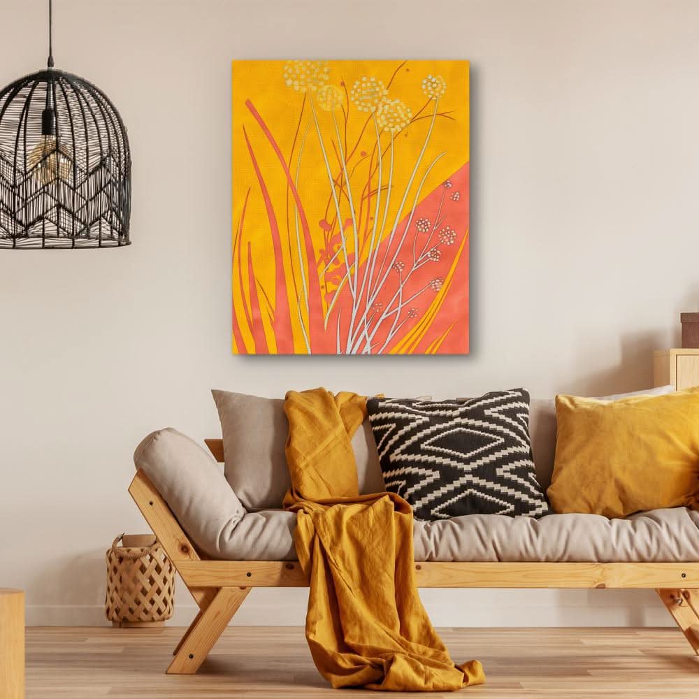Organic Warmth - Large Abstract Canvas Print