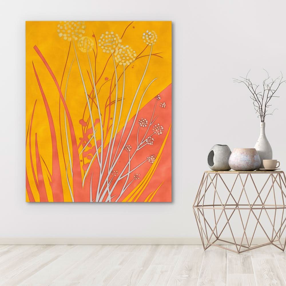 Organic Warmth - Orange Nature Canvas Print