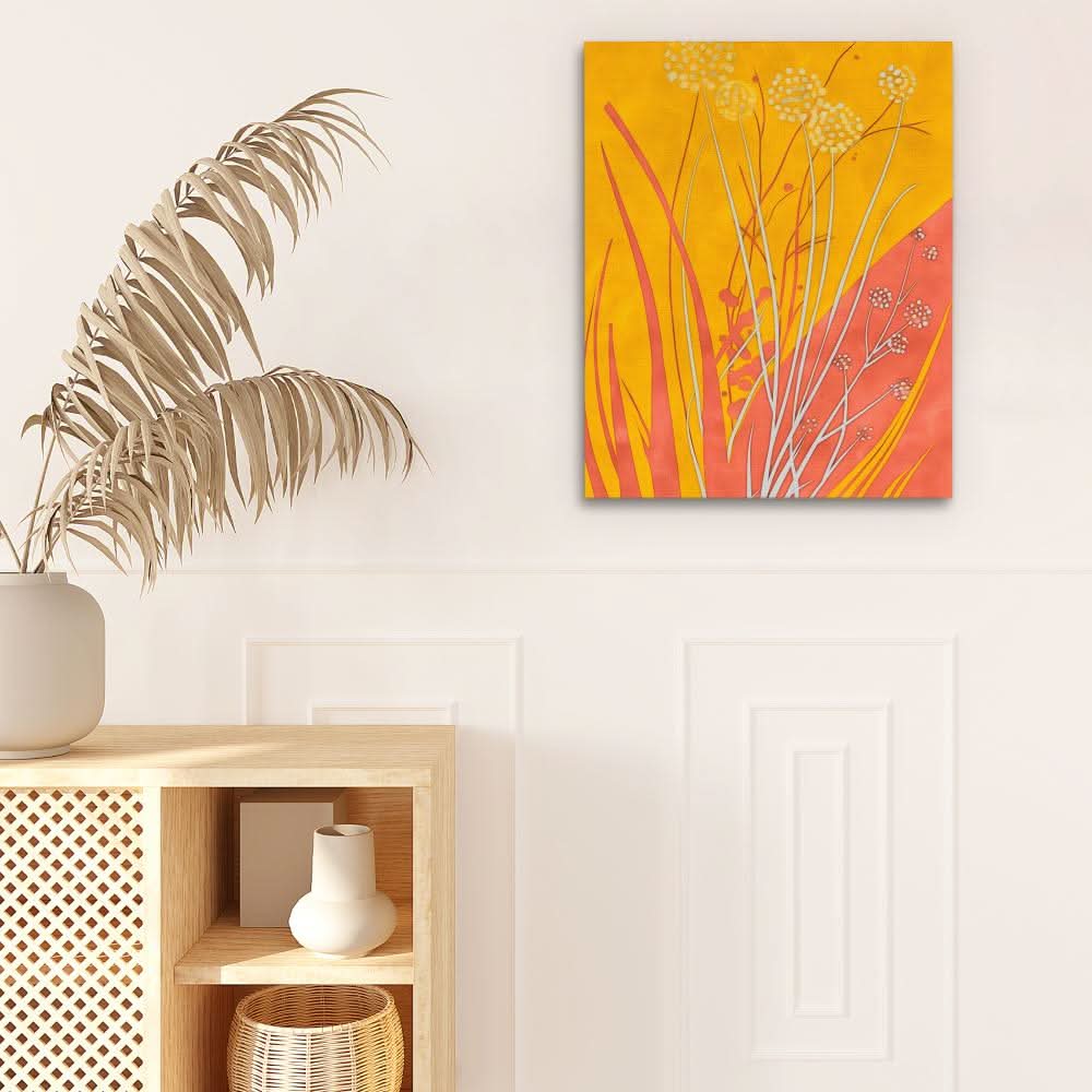 Organic Warmth - Floral Art for Bedroom