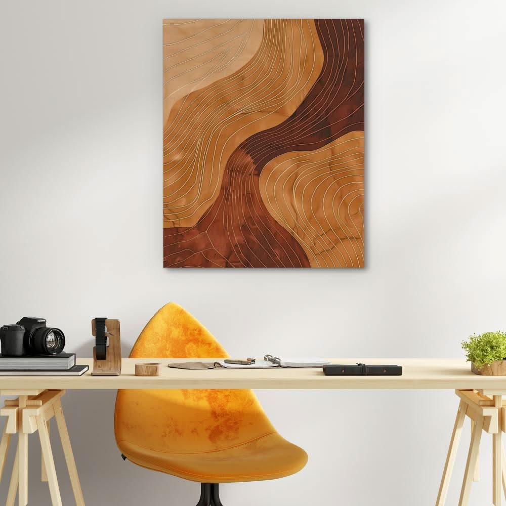 Organic Whispers - Large Abstract Canvas Print