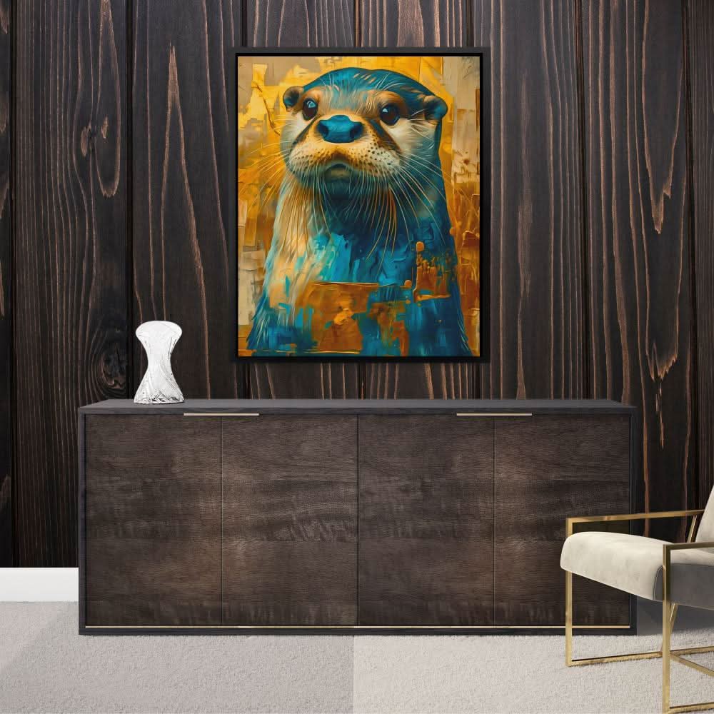 Otter Charm - Large Canvas Print