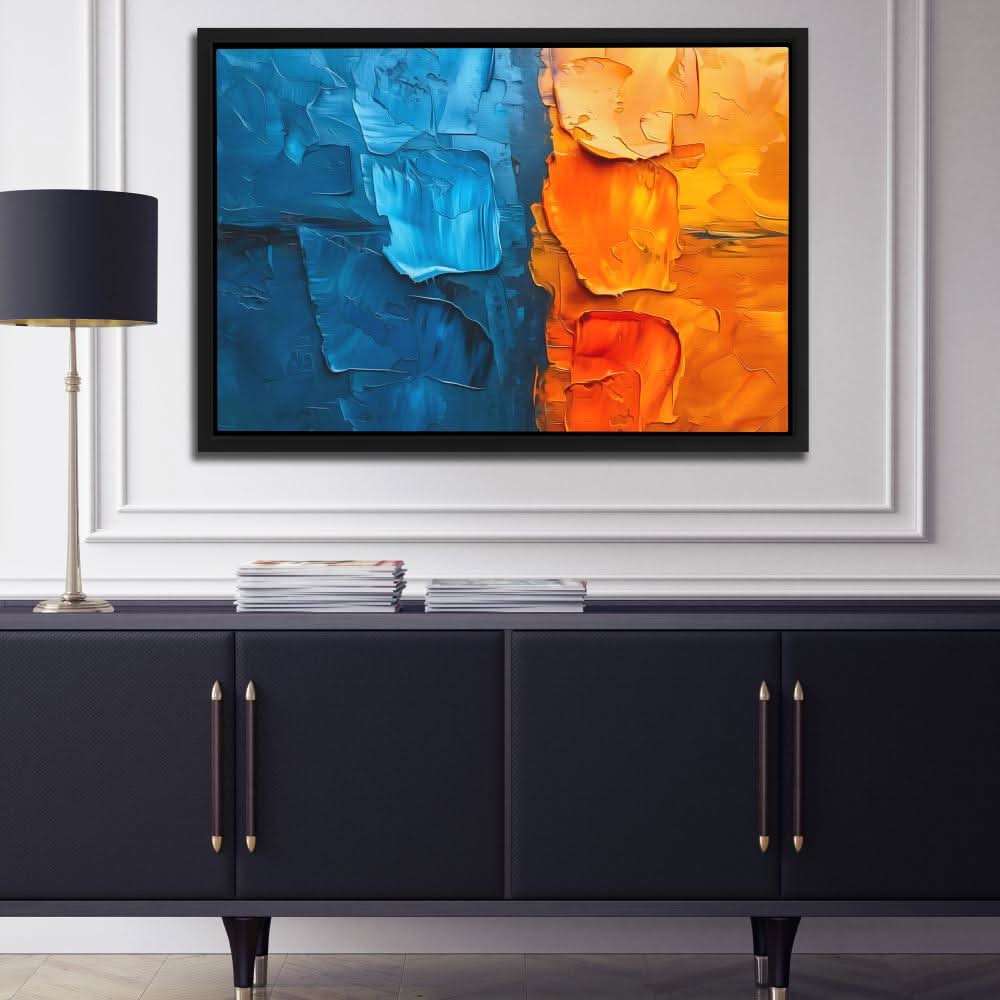 Paint Chunks - Blue Wall Art