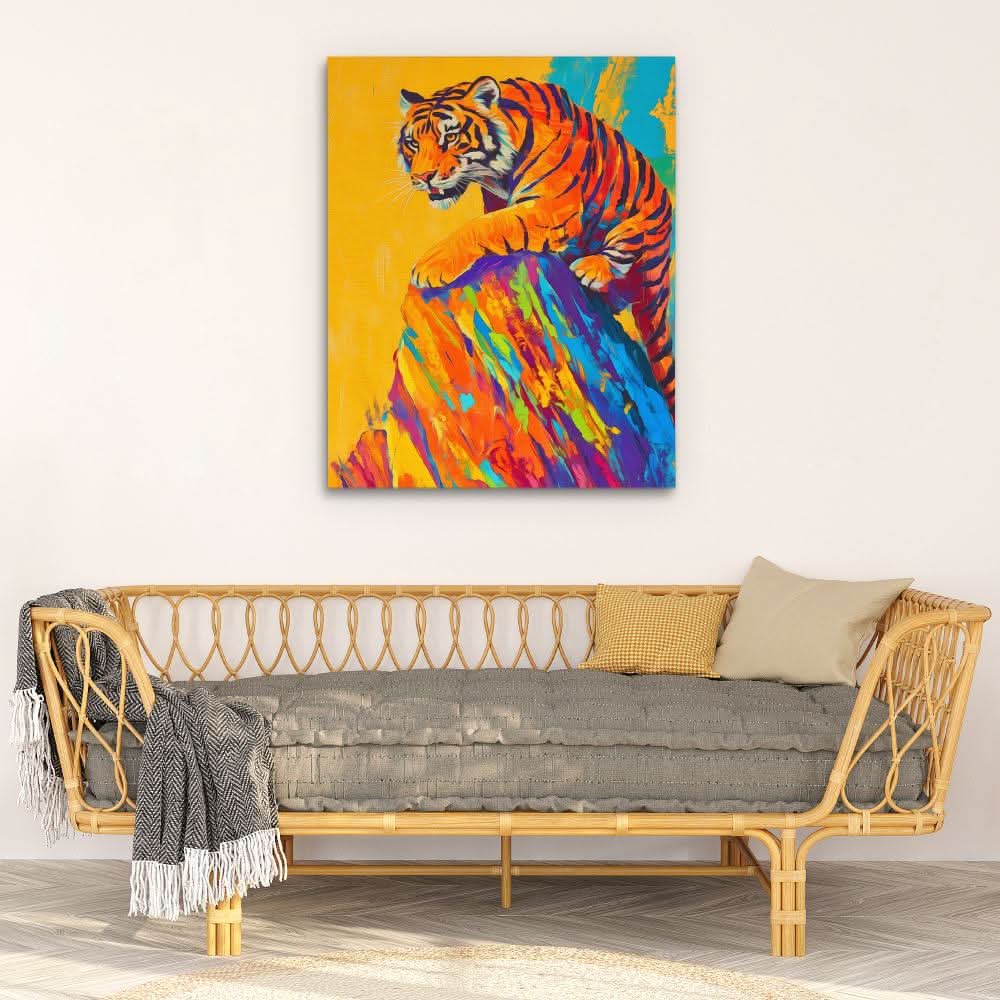 Painted Predator - Colorful Wall Art for Home Office