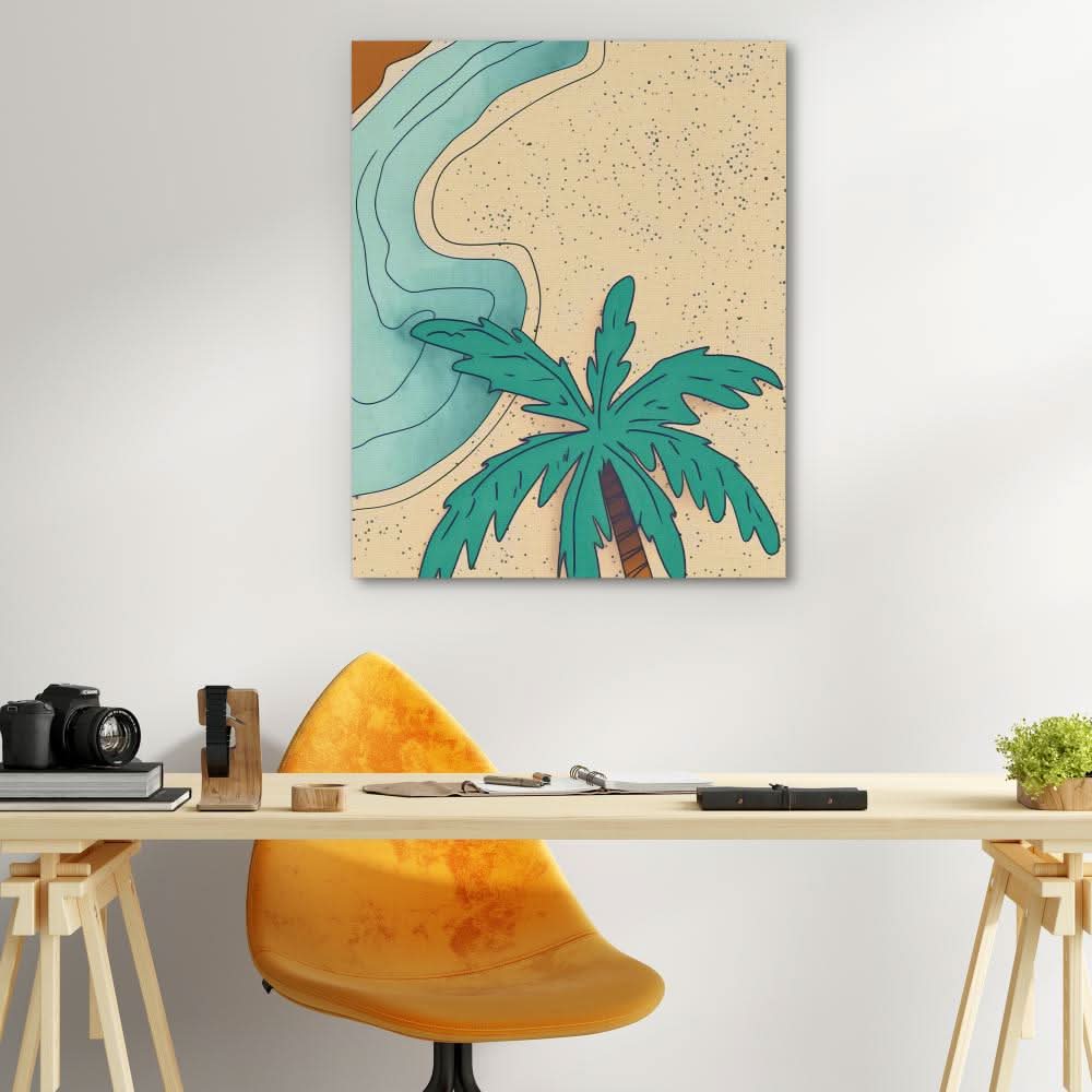 Palm Desert - Coastal Canvas Print