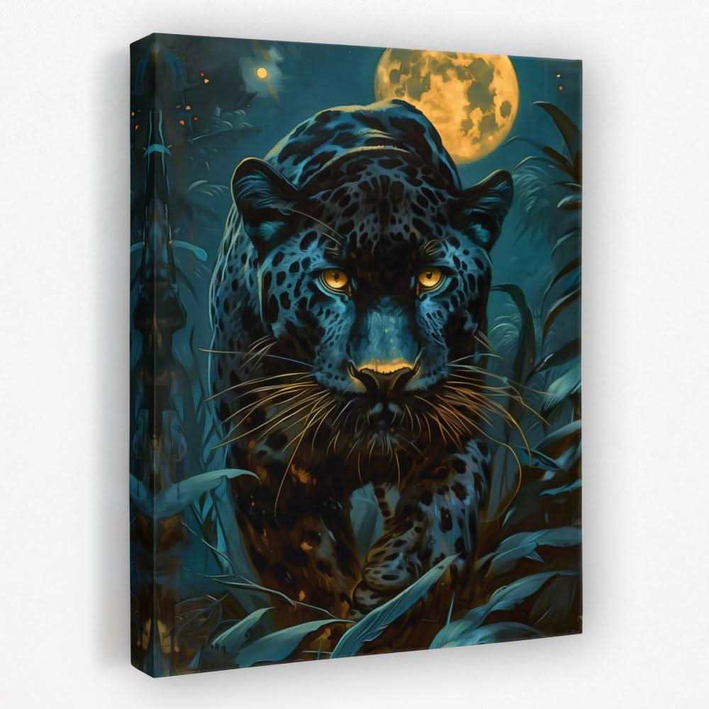 Panther Fury - Animals Canvas Wall Art